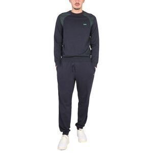BOSS Men's Ribbed Panel Tracksuit Set Men BLUE Sweaters & Cardigans